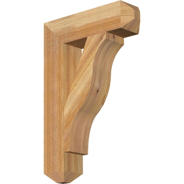 Ekena Millwork Funston Craftsman Rough Sawn Bracket, Western Red Cedar, 4"W x 16"D x 24"H BKT04X16X24FST04RWR - main